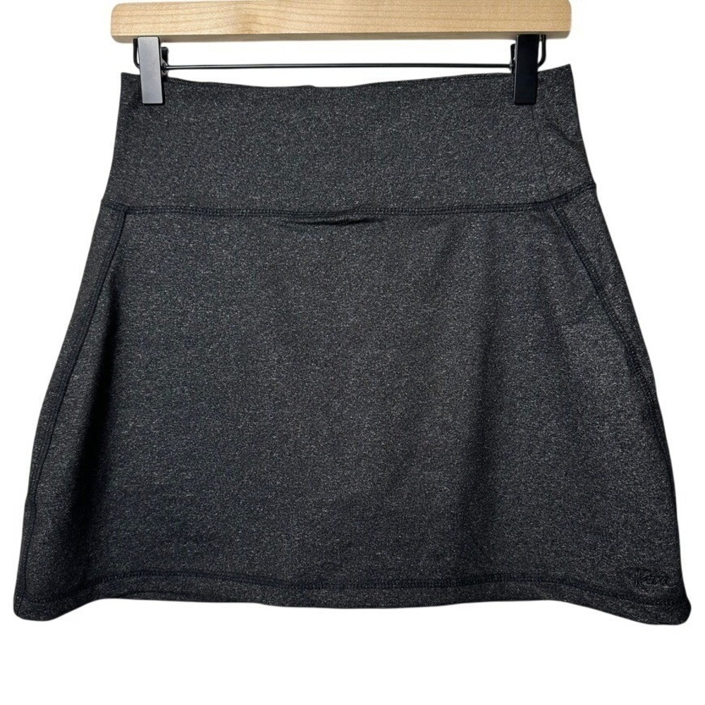 KAVU Women's Athletic Skort Women's Small‎ Heathered Black Stretch Outdoor Skort